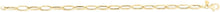 Load image into Gallery viewer, 14k Yellow Gold 5mm Hexagon Paperclip Link Bracelet, 7.25 Inch