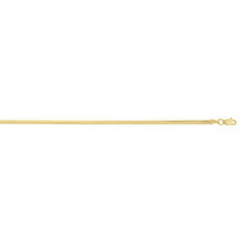 Load image into Gallery viewer, 14k Yellow Gold 2.6mm Oval Snake Chain Necklace