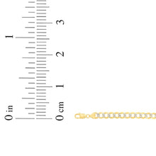 Load image into Gallery viewer, 10k Yellow Gold and White Gold 2.5mm Solid Two-Tone Curb Cuban Chain Necklace