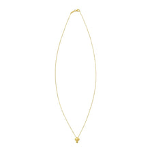 Load image into Gallery viewer, Floreo 14K Yellow Gold 9.5mm Puffed Mini Cross Charm Pendant Necklace