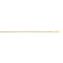 Load image into Gallery viewer, 10k Yellow Gold and White Gold 3.8mm Two-Tone Ice Chain Necklace