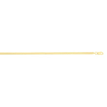 Load image into Gallery viewer, 14k Yellow Gold 3.3mm Oval Snake Chain Necklace