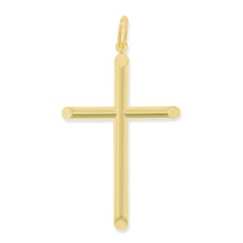 Load image into Gallery viewer, 10k Yellow Gold Classic Cross Charm Pendant