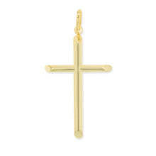 Load image into Gallery viewer, 10k Yellow Gold Classic Cross Charm Pendant