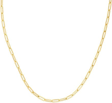 Load image into Gallery viewer, 14k Yellow Gold 3.2mm Lite Paperclip Link Chain Necklace
