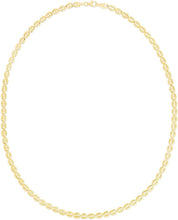 Load image into Gallery viewer, 14k Yellow Gold 3.8mm Fancy Textured Puffed Oval Link Bracelet, 7 Inch