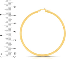 Load image into Gallery viewer, 10k Yellow Gold 20mm x 2.5mm High Polish Round Tube Hoop Earrings