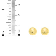Load image into Gallery viewer, 14k Yellow Gold 4mm Polished Ball Post Earrings