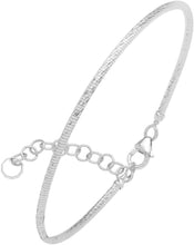 Load image into Gallery viewer, 14k Yellow Gold or White Gold or Rose Gold 1.8mm Fancy Stackable Diamond Cut Bangle Bracelet