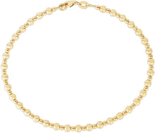 Load image into Gallery viewer, 14k Yellow Gold 3mm Alternating Polished Bead Link Bracelet, 7 Inch
