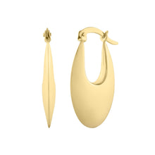 Load image into Gallery viewer, 14k Yellow Gold 24mm High Polish Lite Oval Hoop Earrings