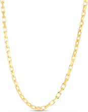 Load image into Gallery viewer, 14k Yellow Gold or White Gold 2.5mm Solid French Cable Chain Necklace