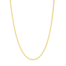 Load image into Gallery viewer, 14k Yellow Gold 2.6mm Oval Snake Chain Necklace