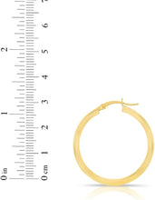 Load image into Gallery viewer, 10k Yellow Gold 7mm x 2mm High Polish Round Tube Hoop Earrings