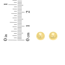 Load image into Gallery viewer, 14k Yellow Gold 4mm Polished Ball Post Earrings