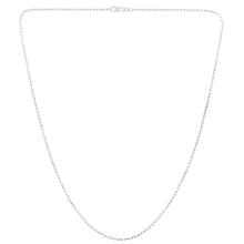 Load image into Gallery viewer, 14k Yellow Gold or White Gold 1.3mm Solid French Cable Chain Necklace