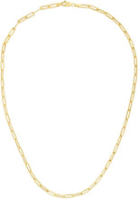 Load image into Gallery viewer, 14k Yellow Gold 3.2mm Lite Paperclip Link Chain Necklace