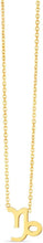 Load image into Gallery viewer, 14k Yellow Gold Horoscope Zodiac Sign Charm Pendants Chain Necklace 16" - 18 Inch