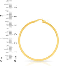 Load image into Gallery viewer, 10k Yellow Gold 20mm x 2.5mm High Polish Round Tube Hoop Earrings
