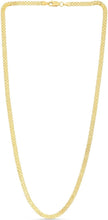 Load image into Gallery viewer, 14k Yellow Gold 3.5mm Bismark Chain Necklace