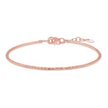 Load image into Gallery viewer, 14k Yellow Gold or White Gold or Rose Gold 1.8mm Fancy Stackable Diamond Cut Bangle Bracelet