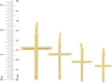 Load image into Gallery viewer, 10k Yellow Gold Classic Cross Charm Pendant