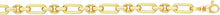 Load image into Gallery viewer, 14k Yellow Gold Faceted and Polished Elongated Oval Paperclip Link Bracelet, 7.5 Inch