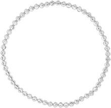 Load image into Gallery viewer, 14k Yellow Gold or White Gold or Rose Gold 3mm Moon-Cut Bead Chain Stretch Bracelet