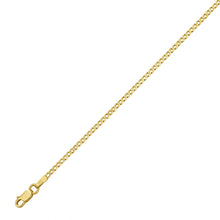 Load image into Gallery viewer, 14k Yellow Gold 2.2mm Solid Curb Chain Chain Necklace