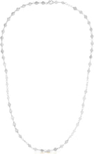 Load image into Gallery viewer, 14k Yellow Gold or White Gold 4mm Round Mirror Disc Chain Necklace, 18 Inch