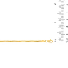 Load image into Gallery viewer, 14k Yellow Gold 2.2mm Lite Gourmette Chain Necklace