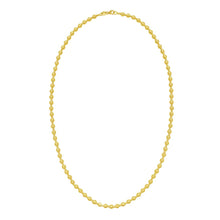 Load image into Gallery viewer, Italian 14k Yellow Gold or White Gold 4mm Disco DC Bead Chain Necklace