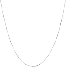 Load image into Gallery viewer, 14k Yellow Gold or White Gold 1.3mm Solid French Cable Chain Necklace