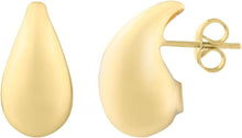 Load image into Gallery viewer, 14k Yellow Gold Small Raindrop Stud Earrings