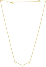 Load image into Gallery viewer, 10k Yellow Gold 1.2mm MOM Link Charm Chain Necklace 16" - 18 Inch