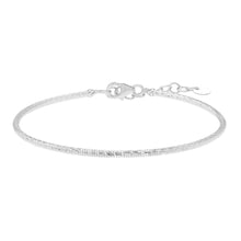Load image into Gallery viewer, 14k Yellow Gold or White Gold or Rose Gold 1.8mm Fancy Stackable Diamond Cut Bangle Bracelet