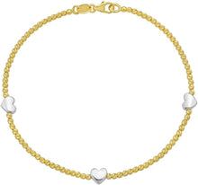 Load image into Gallery viewer, 14k Yellow Gold or Two-Tone 5.4mm Bead Bracelet