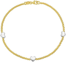 Load image into Gallery viewer, 14k Yellow Gold or Two-Tone 5.4mm Bead Bracelet
