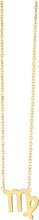 Load image into Gallery viewer, 14k Yellow Gold Horoscope Zodiac Sign Charm Pendants Chain Necklace 16" - 18 Inch