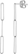 Load image into Gallery viewer, 14k Yellow Gold 39mm Triple Paperclip Drop Earrings