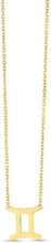 Load image into Gallery viewer, 14k Yellow Gold Horoscope Zodiac Sign Charm Pendants Chain Necklace 16" - 18 Inch