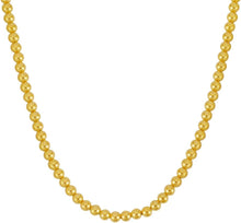 Load image into Gallery viewer, 14k Yellow Gold 6mm Shiny High Polish Bead Chain Necklace 18" - 19" - 20 Inch