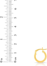 Load image into Gallery viewer, 10k Yellow Gold 7mm x 2mm High Polish Round Tube Hoop Earrings