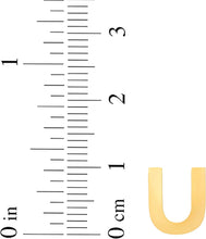 Load image into Gallery viewer, 14k Yellow Gold 0.4" Block Alphabet Letter A - Z Initial Charm Pendant with Extendable Adjustable Chain Necklace