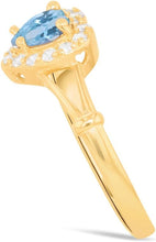 Load image into Gallery viewer, 10k Yellow Gold 9mm Birthstone Gemstone Heart CZ Ring, Size 4-10
