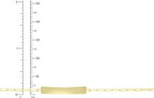 Load image into Gallery viewer, 14k Yellow Gold 5mm Customizable Engravable ID Bar Paperclip Link Bracelet, 7 Inch