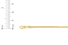 Load image into Gallery viewer, 10k Yellow Gold 2mm Round Solid Franco Chain Necklace