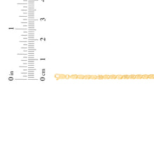 Load image into Gallery viewer, 10k Yellow Gold 2.6mm Relationship and Friendship Mirror Chain with Double Sided Heart Charms Bracelet or Anklet