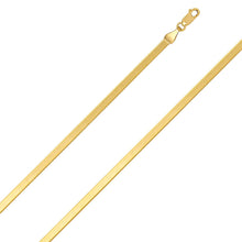 Load image into Gallery viewer, 14k Yellow Gold 1.5mm Solid Herringbone Chain Necklace