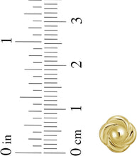 Load image into Gallery viewer, 14k Yellow Gold 8mm Floral Stud Earrings
